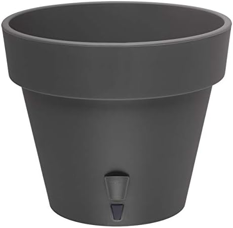 DECOPOTS - Pack of 3 - Self Watering Planter - Height 9.2 inches - Flower Pot with Bottom Watering Level Indicator for All House Plants, Flowers, Herbs (Diameter 9.2", Graphite) - Image 2