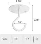 Mkono 2 Packs Fake Hanging Plant with Pot and Ceiling Hooks, Macrame Plant Hanger with Faux Vine Hanging Planter Greenery - Image 5