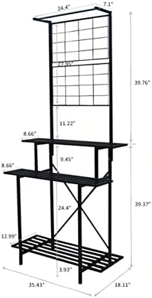 Hanging Plant Pot Shelf Rack Heavy Duty Plant holder Trellis,Multi Layer Plant Stand for Home, Garden, Balcony - Image 5