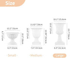 NUPTIO Plastic Classic Urn Planter: 19.7 Inch Plant Pot for Outdoor, 6 Pcs - Image 5