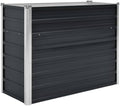 vidaXL Garden Raised Bed Anthracite 39.4"x15.7"x30.3" Galvanized Steel by vidaXL