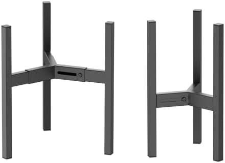 Metal Plant Stand, Adjustable Size Fits 10 12 13 14 15 16 Inches Large Planter Pot,Mid Century Expandable Plant Holder Indoor Outdoor Corner (HeavyBlack-III, Fits all pots between 8" and 16") - Image 4