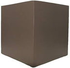 Indoor/Outdoor 7" Planter for Live or Artifical Plants (7.1" L x 7.1" W x 7.1" H, Metallic Bronze) by Unknown