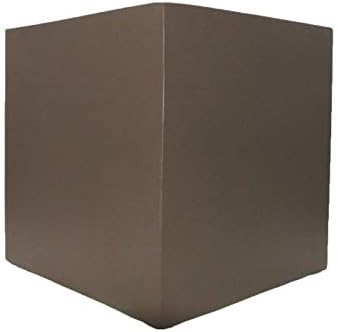 Indoor/Outdoor 7" Planter for Live or Artifical Plants (7.1" L x 7.1" W x 7.1" H, Metallic Bronze) by Unknown