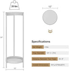 Plant Stand,2 Tier Metal Flower Plants Holder with 2 Removable Display for Indoor or Outdoor,Pot Plant Planter Display(30 X 10in,White) - Image 3