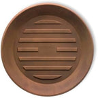 Crescent Garden Universal Round Planter Saucer, Durable Drainage Dish for Plant Pots, Heavy-Duty Plant Dishes Saucer, Indoor & Outdoor Plant Trays - Rust (11 inch Inner, 15 inch Outer Diameter) by CrescentGarden
