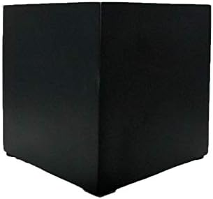 Indoor/Outdoor 7" Planter for Live or Artifical Plants (9.4" L x 9.4" W x 9.4" H, Matte Black) by Unknown