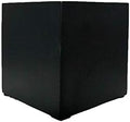 Indoor/Outdoor 7" Planter for Live or Artifical Plants (9.4" L x 9.4" W x 9.4" H, Matte Black) by Unknown
