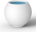 Kante Accent Round Sphere White Concrete Planter 19.3" Dia, Outdoor by Unknown