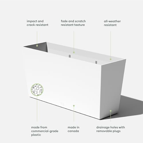 Veradek Pure Series Midori Planter - Wide Outdoor Planter - Image 2