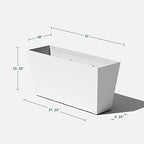 Veradek Pure Series Midori Planter - Wide Outdoor Planter - Image 2
