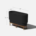 Veradek Demi Series Raised Long Planter - Wide Planter with Stand - Image 2