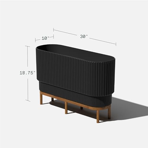 Veradek Demi Series Raised Long Planter - Wide Planter with Stand - Image 2