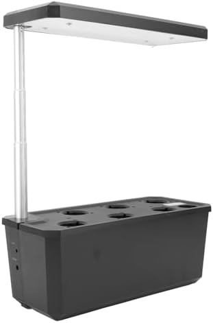 Hydroponics Growing System with LED Grow Light, Automatic Control Indoor Garden Planter, Intelligent Planting Machine for Home, White (Black) - Image 7