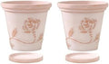 Flower pots Vintage Cameo Red Terracotta Planter Outdoor Indoor(F) by Unknown