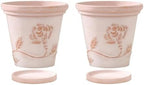 Flower pots Vintage Cameo Red Terracotta Planter Outdoor Indoor(F) by Unknown