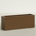 Greenline Leo Tall Rectangular Fiberglass Planter, Outdoor Planter Box by GreenlinePlanters
