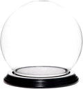 Plymor 5" x 6" Glass Display Dome Globe Cloche (Black Wood Veneer Base), Pack of 12 by Plymor