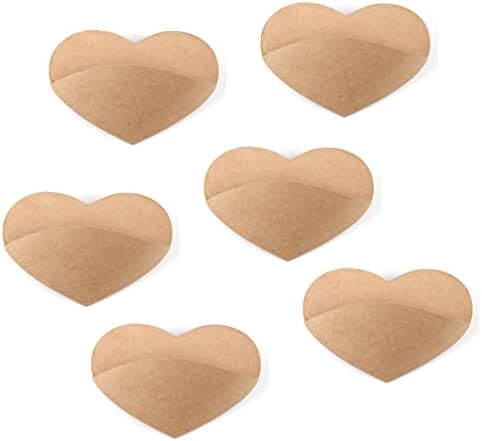 Pack of 6 Paper Mache Heart Wall Pockets: DIY Heart-Shaped Vase Containers by Factory Direct Craft for Valentine's Day Craft Projects or Decorations - Image 5