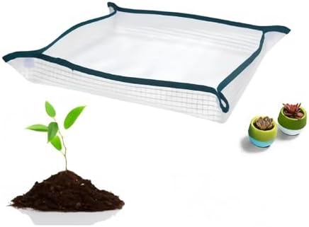 2 PCS Plant Repotting Square Mat Waterproof Transplanting Bonsai Succulent Potting Tarp(50x50cm) - Image 5