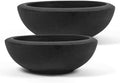 ARBORA 21" & 26" Santorini Bowl Planters - Polyresin Large Outdoor Pots by ARBORA