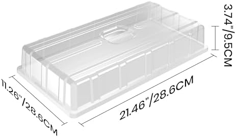MIXC 10 Pack Humidity Dome 3.6" Extra Strength, Clear Seed Starter Dome 1020 Tray Covers Humidifying and Insulating for Greenhouse Germination and Garden Growing - Image 3