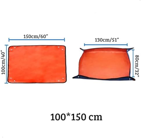 Plant Potting Mat 2 Pcs Planting Mat 50cm-100cm Gardening Potting Pad Foldable Garden Plant Flower Pot Transplanting Waterproof Mats(100 x 150 cm) - Image 2