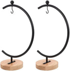 2pcs Hanging Hook Stand Black Iron for Glass Globe Ornaments by GLSTOY