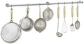 ROTHLEY Hanging Pot Rack Hanger: 39.4 Inch Stainless Steel Pot and Pan Hanger Pot Rack Wall Mounted Hanging Pots and Pans Rack Pot Hangers for Kitchen Wall Kitchen Rail with Hooks (Brushed) by ROTHLEY