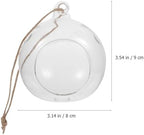 Hanging Glass Tealight Holders Globe Sphere Ball 6pcs - Image 2