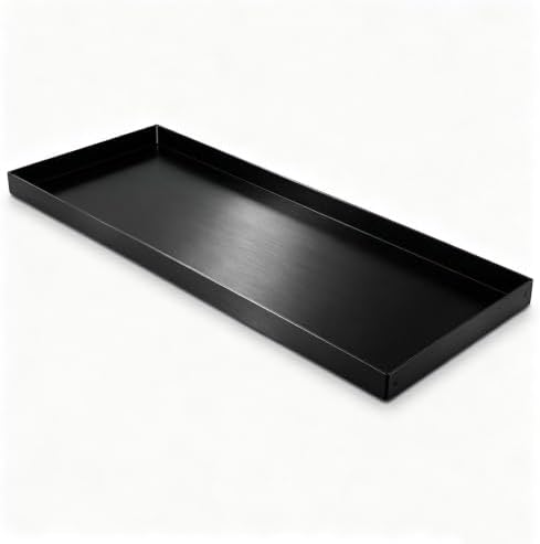 204 Stainless Steel Drip Tray for Plants, Long Narrow Metal Catch Pan by XGQXZWC