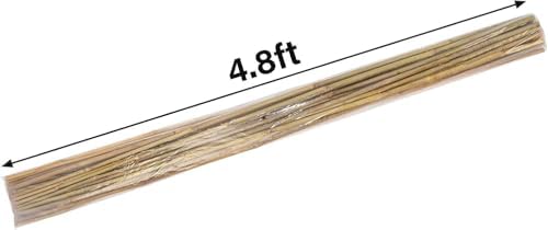 Natural Bamboo Plant Stake（Approx 5FT 50Pcs） Sturdy Bamboo Poles, Durable Plant Bamboo Stake, Garden Climbing Plant Bracket. - Image 2