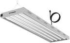 VIVOSUN T5 Grow Lights, 5000 Lumens per 4ft., 216W (4 X 54W), 6500K HO Fluorescent Tubes, with High-Output T5 Light Fixture Bulbs for Indoor Plants, 8ft Power Cord, 2 Hanging Cables, 2 On/Off Control by VIVOSUN