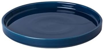 Ceramic Plant Saucer Pot Tray 10 Inch, Blue Planter Saucers 5 7 9 10 12 Inch for Indoors Outdoor, Flower Pot Saucers for Holding Water Drips and Soil by Fzfeiyy