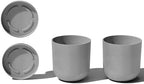 Veradek Mason Series Lima Planter & Drip Tray - Large Round Outdoor Planter by VeradekOutdoor