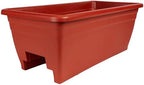 The HC Companies Deck Rail Deck Rail Planter Box, 24 Inch, Clay, 1-Pack by TheHCCompanies