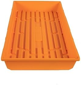 SUNPACK 10" x 20" Mega Plastic Seed Starting Tray, Orange, 2.5" (Pack of 30) - No Drainage Holes, Ideal for Greenhouses or Indoor Gardening - Made of Thick, Strong Plastic - Image 4