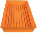 SUNPACK 10" x 20" Mega Plastic Seed Starting Tray, Orange, 2.5" - No Drainage Holes, Ideal for Greenhouses or Indoor Gardening - Made of Thick, Strong Plastic by SUNPACK