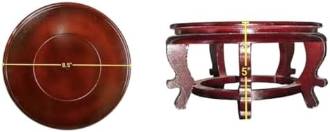 8.5" Wooden Display Stand for Fishbowls, Vases and Planters - Image 2