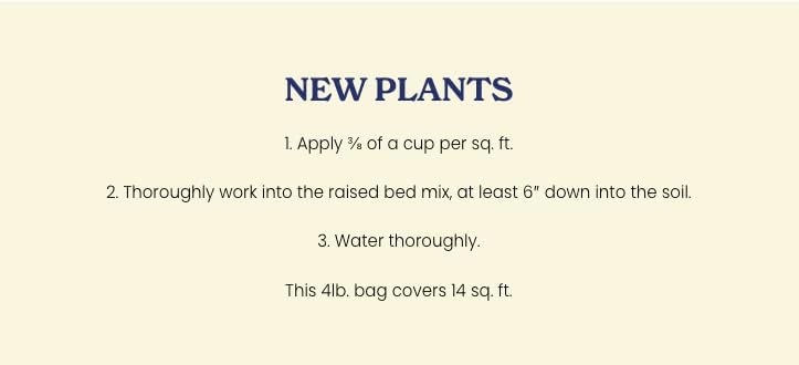 True Organic Raised Bed Food – Organic Fertilizer for Herbs, Flowers, Vegetables & Fruits – 4lb Bag Covers 30 Sq. Ft. (Pack of 6) - Image 3