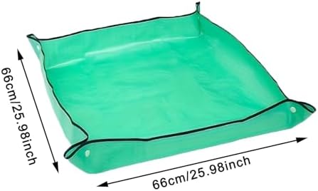 2 PCS Flower Pots Transplanting Mats, Waterproof Foldable Potting Tray, Leak Proof Plant Repotting Pad for Indoor for Patio - Image 2