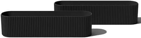 Veradek Demi Series Window Box Planter - Round Outdoor Planter by VeradekOutdoor