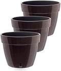 Gardenera 7.9" ASTI Self Watering Planter (Set of 3) in Black-Gold/Black - Modern Flower Pot with Water Level Indicator for All House Plants, Flowers, Herbs, Succulents and Hanging Plants by Gardenera