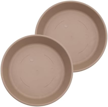 The HC Companies Classic Round Planter Pot, 21 Inch, Sandstone, 2-Pack by TheHCCompanies