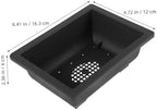 PartyKindom 15pcs Rectangular Plastic Bonsai Plant Pot with Efficient Drainage and Mesh Bottom, Lightweight Deep Tray Planter for Succulent and Bonsai, Suitable for Outdoor and Office Use - Image 2