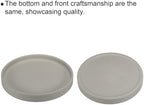 PATIKIL 8.9 Inch Round Ceramic Plant Saucer, Plant Saucer Tray Flower Planter Drip Tray for Indoors Outdoors Patio Balcony, Gray - Image 3