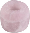SUNYIK Natural Rose Quartz Tea Light Candle by SUNYIK