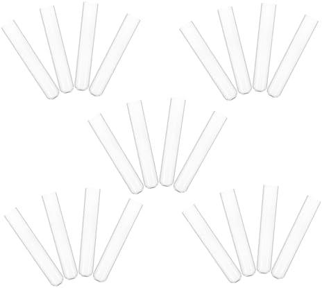 Test Tubes Round Bottom Flat Mouth 25x150mm 20pcs Laboratory Glass by BETOOKY