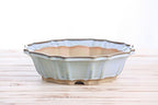 Willow Bonsai Ceramics Flower Design Bonsai Pot 10 Inch – Elegant Ceramic Bonsai & Succulent Pot, High‑Fired Frost‑Proof Stoneware with Drainage+Wiring Holes, Handmade USA (Glacier, 10inch) - Image 2