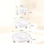 3 Pcs Wooden Risers for Display Round Pedestal Stand - Image 5